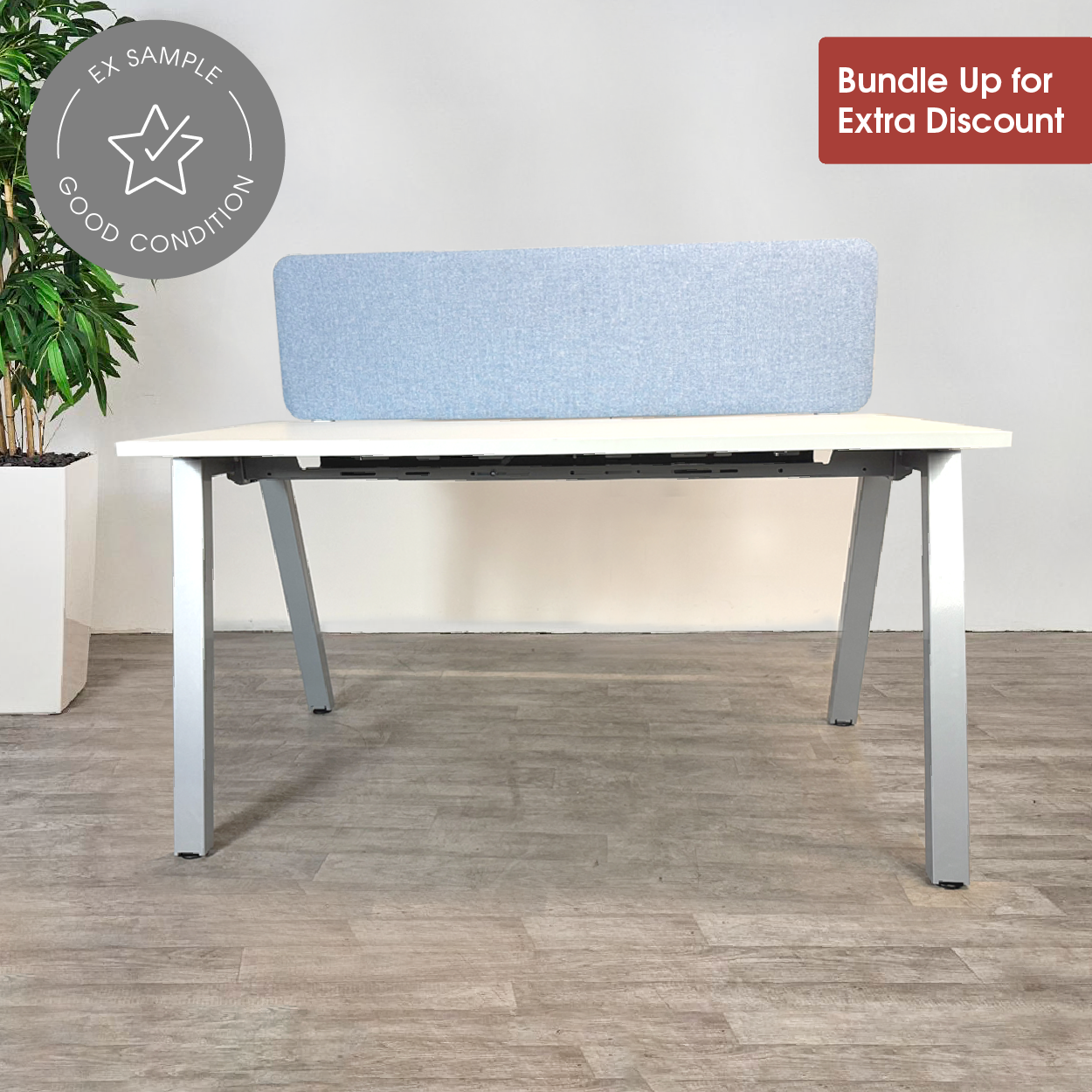 Picture of A Frame - Individual Desk with Fixed Screen