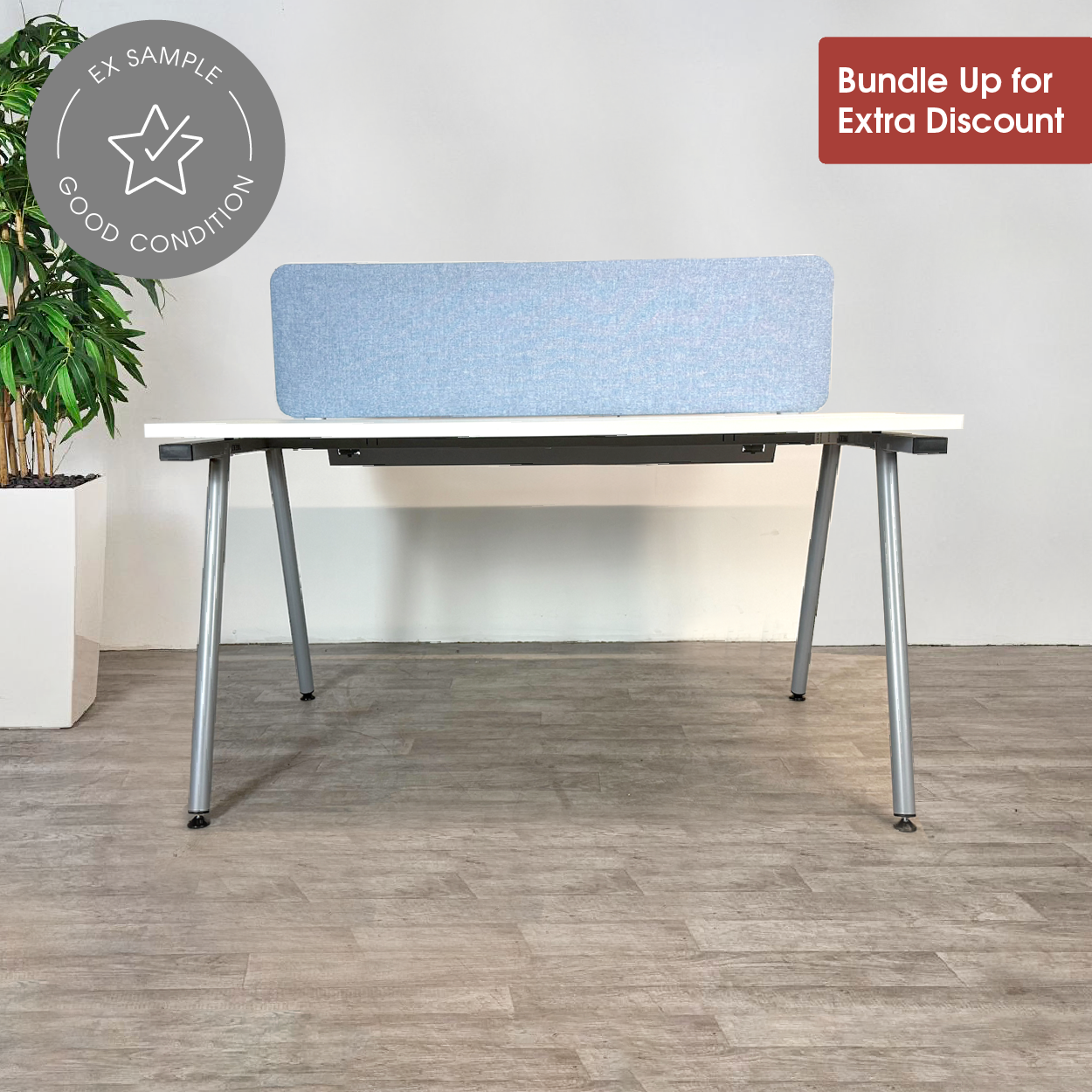 Picture of A Frame - Individual Desk with Fixed Screen